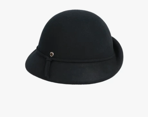 HATSUP法式优雅羊毛礼帽秋冬天时尚盆帽...