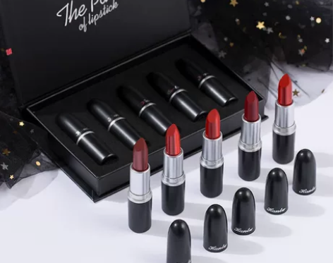 【五支套装】子弹头口红节日礼物七夕情人节滋...