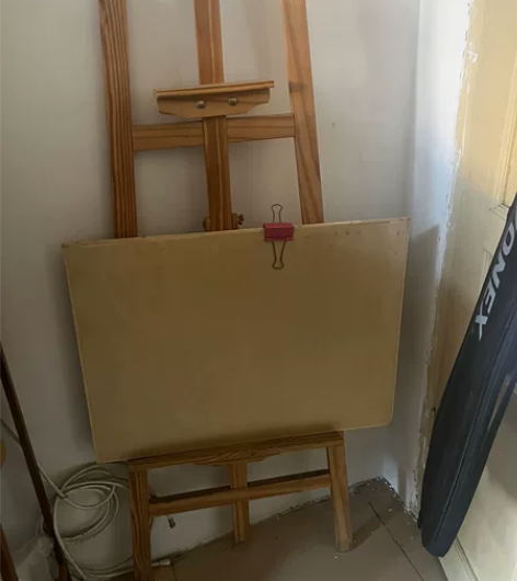 画板+画架,闲置处理,成色如图,没怎么用过...