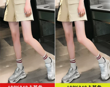 短裤女高腰宽松bf夏直筒裤子高腰显瘦五分工...