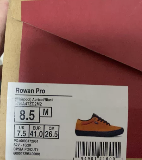 Vans rowan pro 尺码：41内...