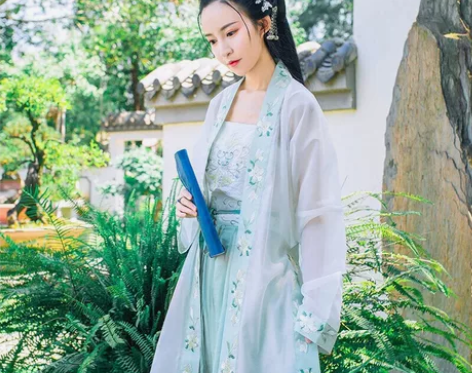 都城南庄汉服全包边褙子白苏亦都城南庄全包边...