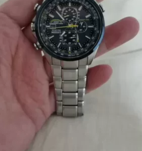 citizen西铁城蓝天使手表男光动能空中...