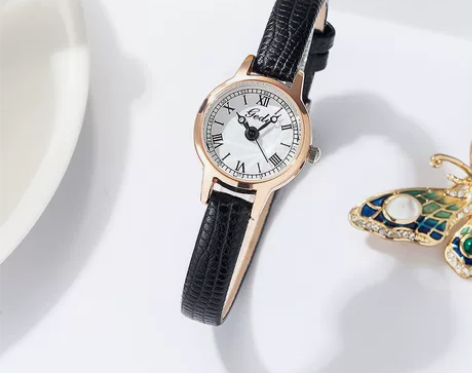 歌迪轻薄小巧女士复古气质石英手表学生新款简...