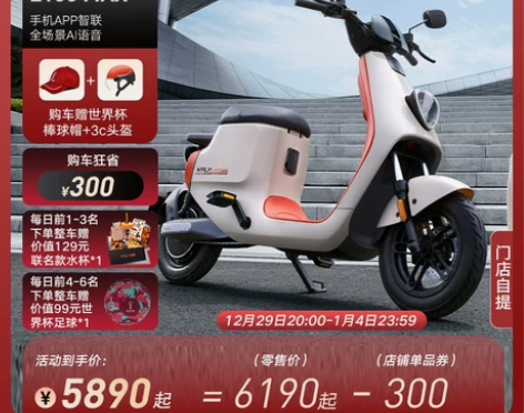 雅迪VFLY L100MAX新国标48v锂...