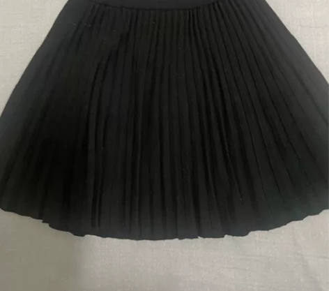 黑色百褶裙小短裙显瘦高档针织料均码 不起球...