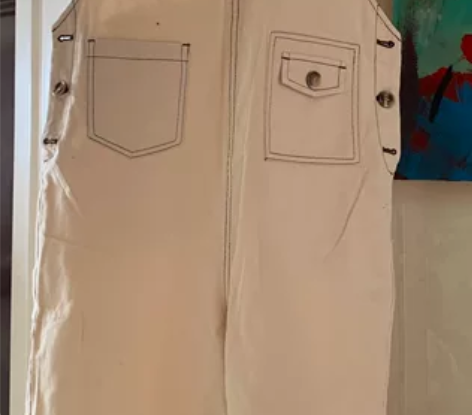 艾娃  全新  带吊牌  背带牛仔裤m码 ...