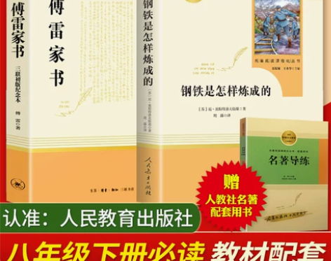 傅雷家书/三联+钢铁是怎样炼成的 人民教育...