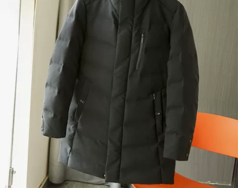 利郎家！羽绒服！清爽干练！立领中长款！一线...