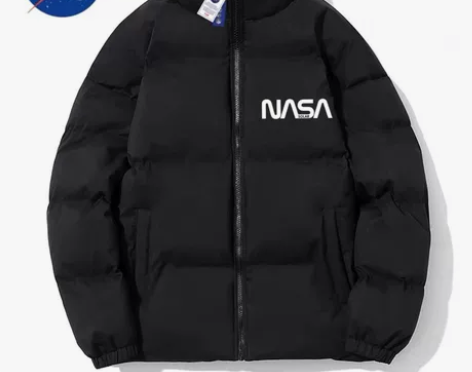 NASA联名羽绒服男外套冬季棉衣加厚潮牌大...