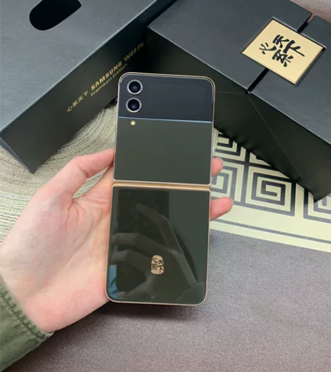 全套完美！三星W23Zflip熠金黑 12...