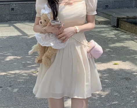 JMSHOP 误入凡间精灵 裙子女夏显瘦甜...