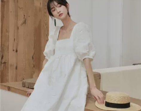 2022新款裙子女夏法式复古仙女超仙森系蝴...