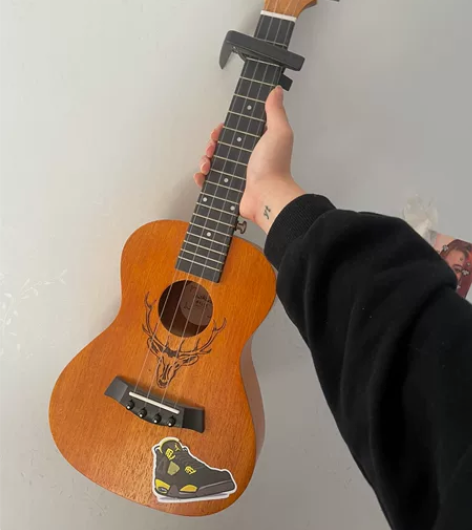 尤克里里，完好无损可以弹，带变调夹 感兴趣...