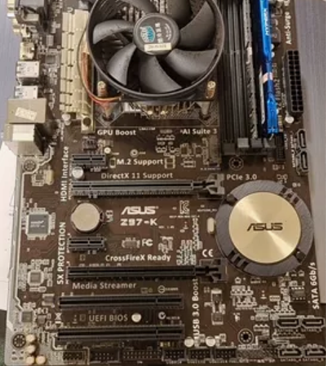 华硕Z97主板,风扇,CPU i3 413...