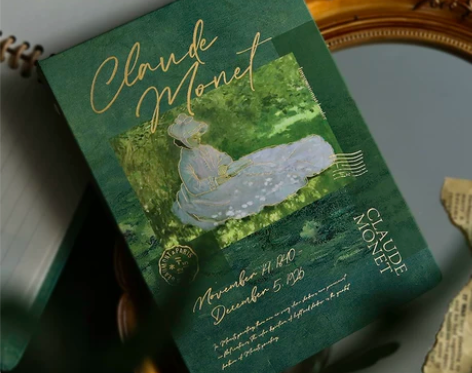 笔记本 风景油画活页本可拆卸子外壳精美彩页...