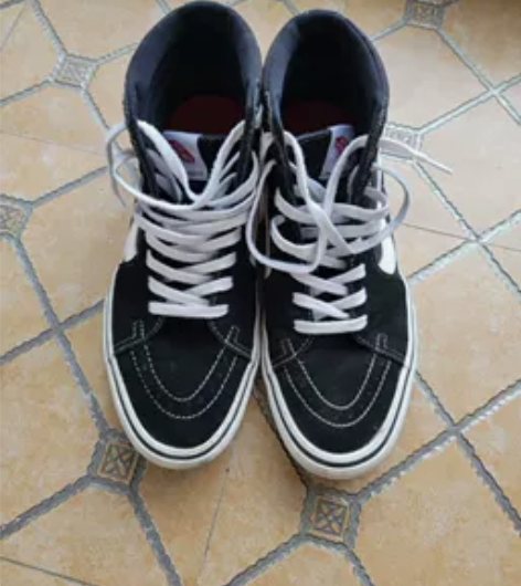 Vans Sk8-hi Pro滑板系列黑白...
