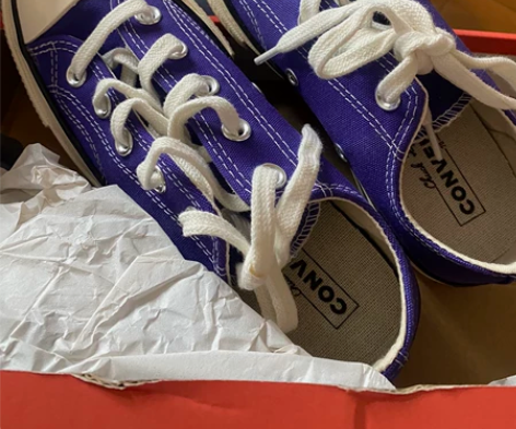 匡威，Chunk 1970 靛紫色低帮 家...