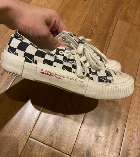 回力飞跃联名款棋盘格帆布鞋 板鞋 38码 ...