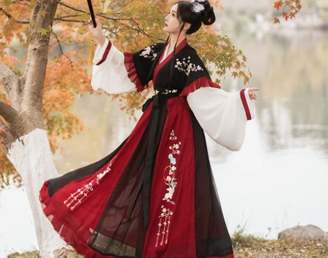 醉雨朵兔莲语汉服女夏季正品原创中国风白菜晋...