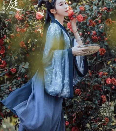 兰若庭汉服 蓝隐 魏晋风 下水1次  一直...