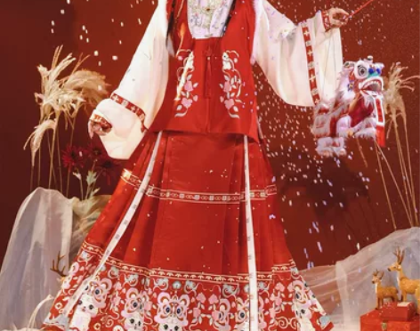 茗月萱【如意】汉服女明制比甲立领马面裙拜年...