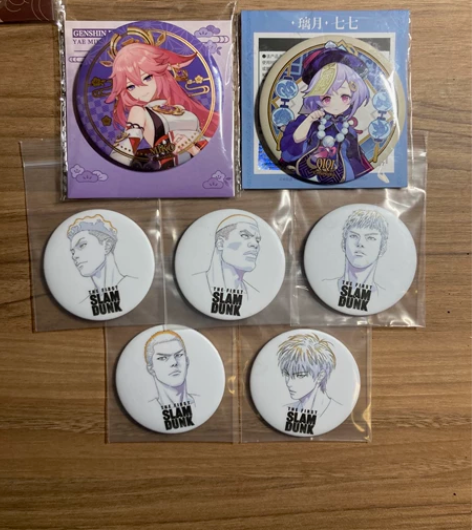 灌篮高手大电影徽章 神子与七七镇楼出本地，...