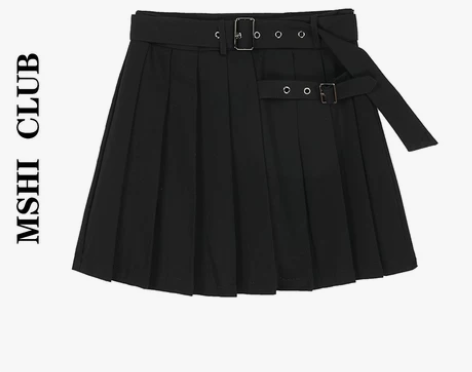 【现货】百褶裙女夏2021新款bm风裙子学...