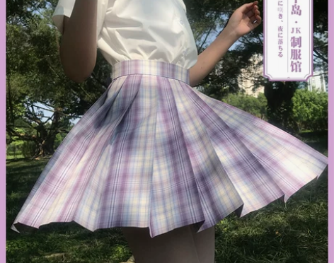 【三个岛JK制服馆】朝槿原创格裙JK制服裙...