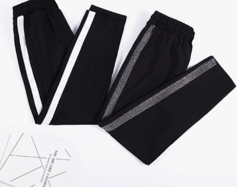 加绒加厚运动裤女秋冬新款学生宽松韩版ulz...