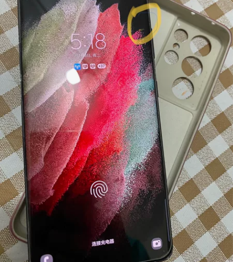 三星s21u去年八月买的，明显使用痕迹，后...