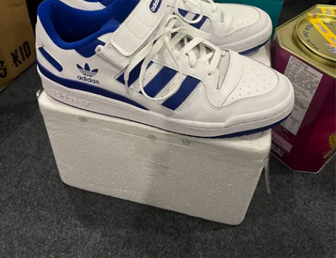 阿迪板鞋男 蓝白 adidas origi...