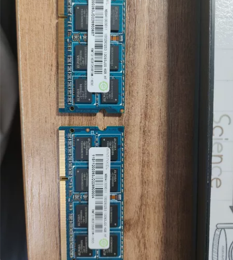 记忆科技，笔记本内存，2条4g，y500原...