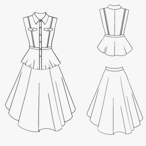 服装款式图绘制，支持ps/AI格式 具体看...