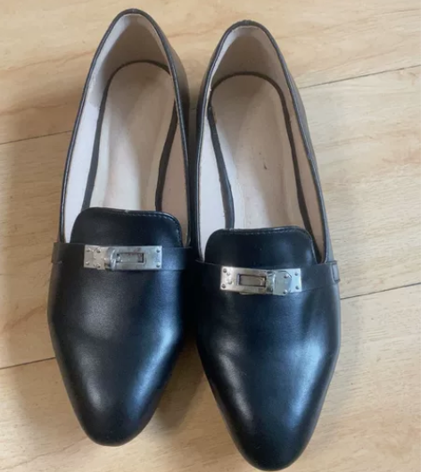 网红同款鞋单鞋安娜同款鞋kelly银扣 搬...