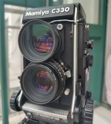 玛米亚Mamiya双反C330s+蓝点紫膜...