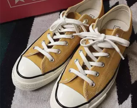 匡威Converse 1970s 黄色低帮...
