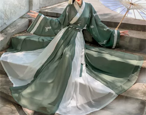 汉旭汉服女长安故里晋制齐腰襦裙交领一片式闺...
