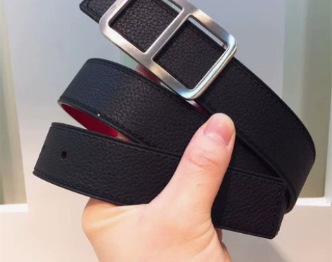 装饰女士时尚真皮皮带女ins风日字扣百搭牛...