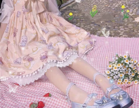 星未眠lolita 软眠眠jsk 黄色 M...