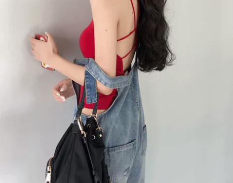 性感露背美背背心女网红爆款夏季ins内搭打...