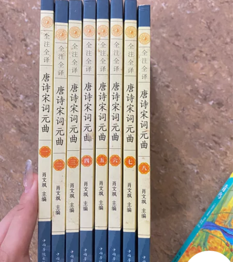 唐诗宋词元曲一整套 半价出售 感兴趣的话点...