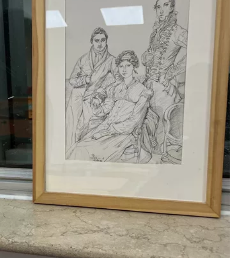 安格尔经典素描作品 转换成速写，与原作大有...