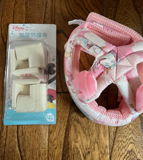 宝宝爬行和走路会摔跤，防摔帽保护头部，防撞...