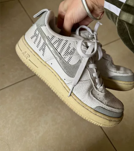 耐克nike空军一号白银配色女鞋 38 正...