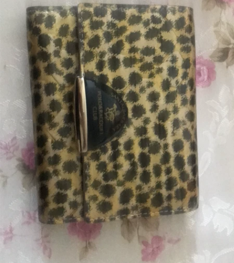 圣大保罗，豹纹女士纯牛皮钱包，卡包。全新未...