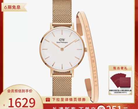 dw手表套装女款PETITE系列简约流金表...