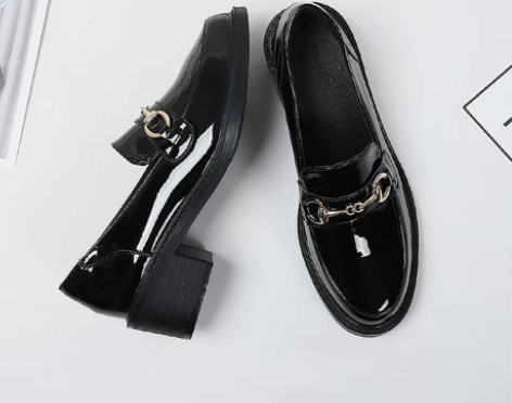 英伦风小皮鞋女2022秋季新款百搭单鞋乐福鞋