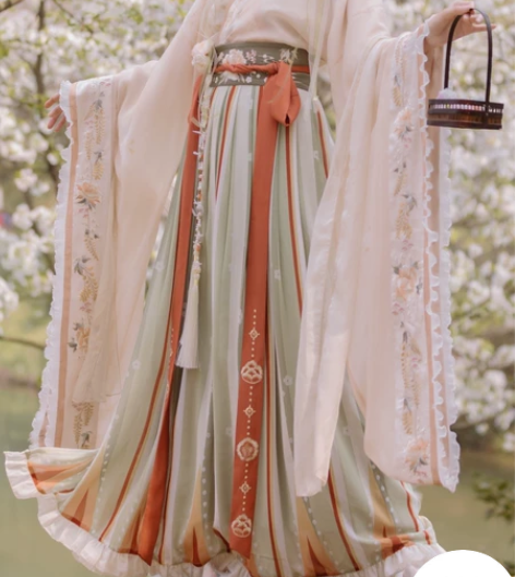 远山乔【花神祈愿】魏晋南北朝大袖襦春夏薄款...