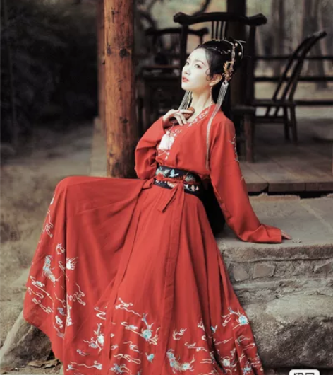 兰若庭汉服人间情事花嫁,齐胸裙,M码 全...